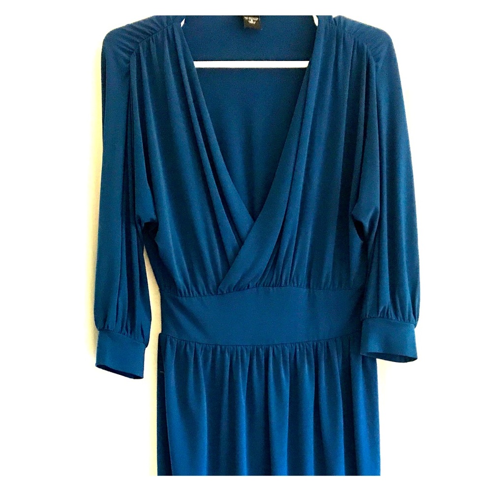 Moda International Navy Blue Midi Dress